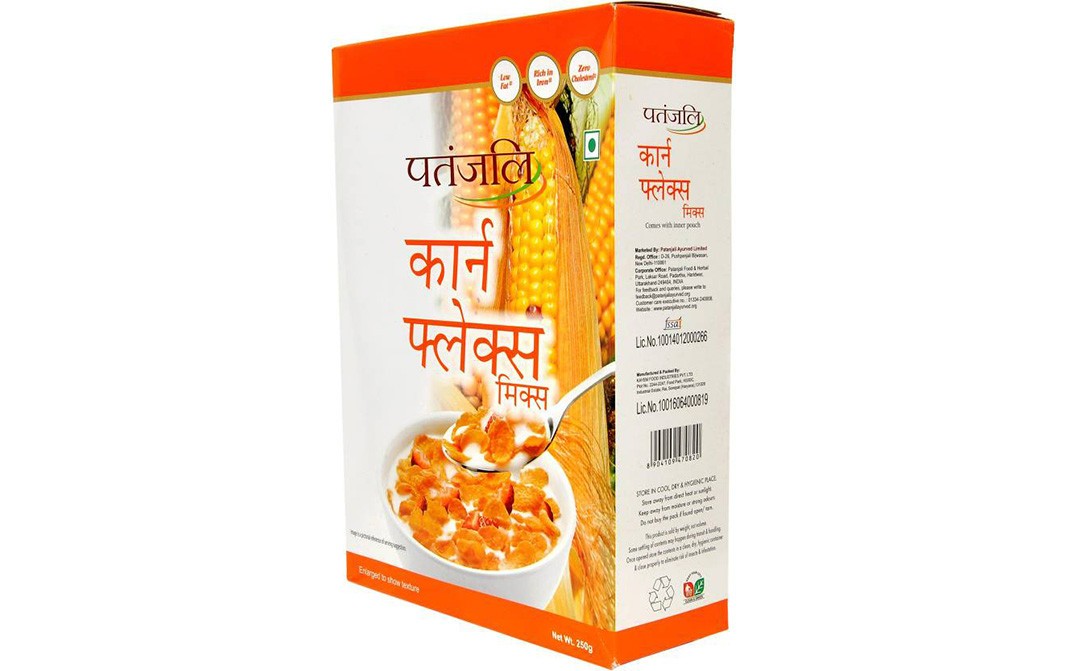 Patanjali Corn Flakes Mix   Box  250 grams